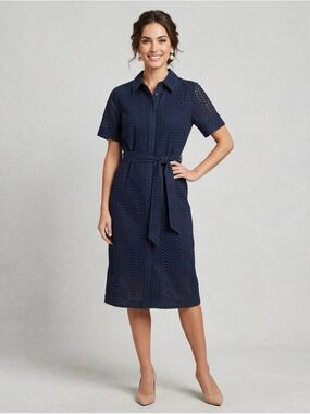 h&m navy shirt dress Women's Navy blue Oversized T-shirt Dress